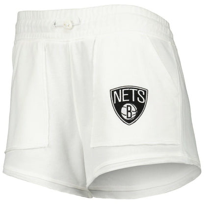 Brooklyn Nets Concepts Sport Women's Sunray Shorts - White on sale