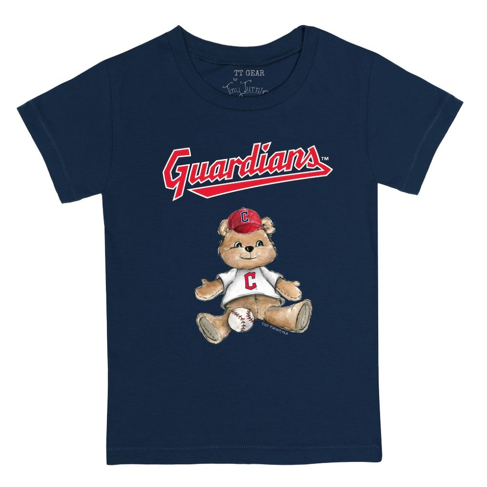 Cleveland Guardians Tiny Turnip Youth Teddy Boy T-Shirt - Navy
