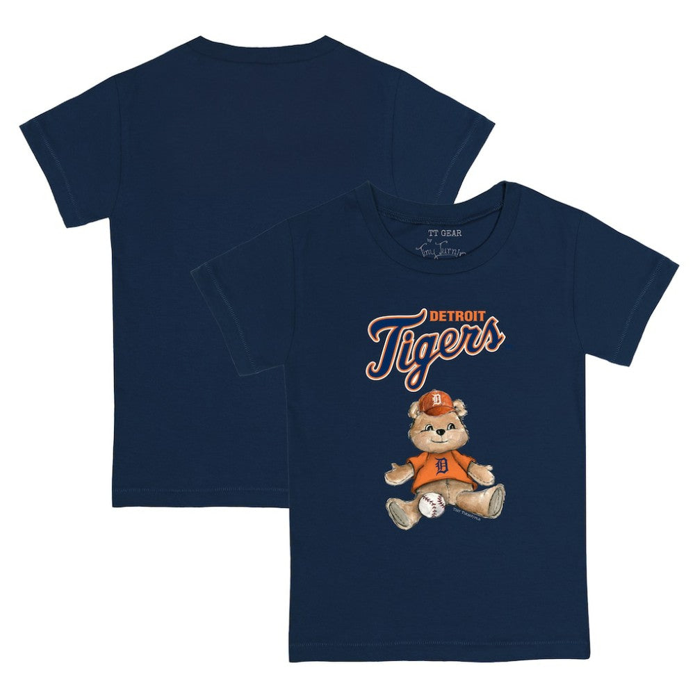 Detroit Tigers Tiny Turnip Youth Teddy Boy T-Shirt - Navy
