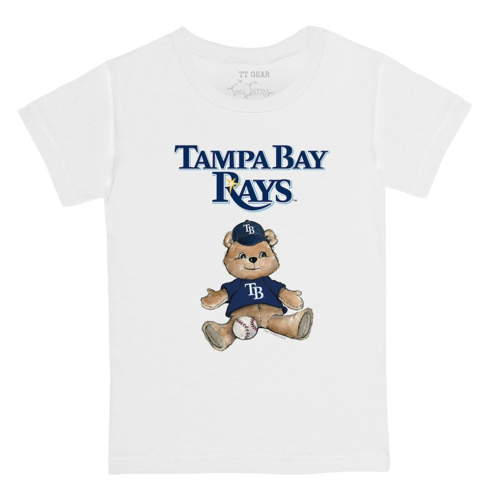 Tampa Bay Rays Tiny Turnip Youth Teddy Boy T-Shirt - White