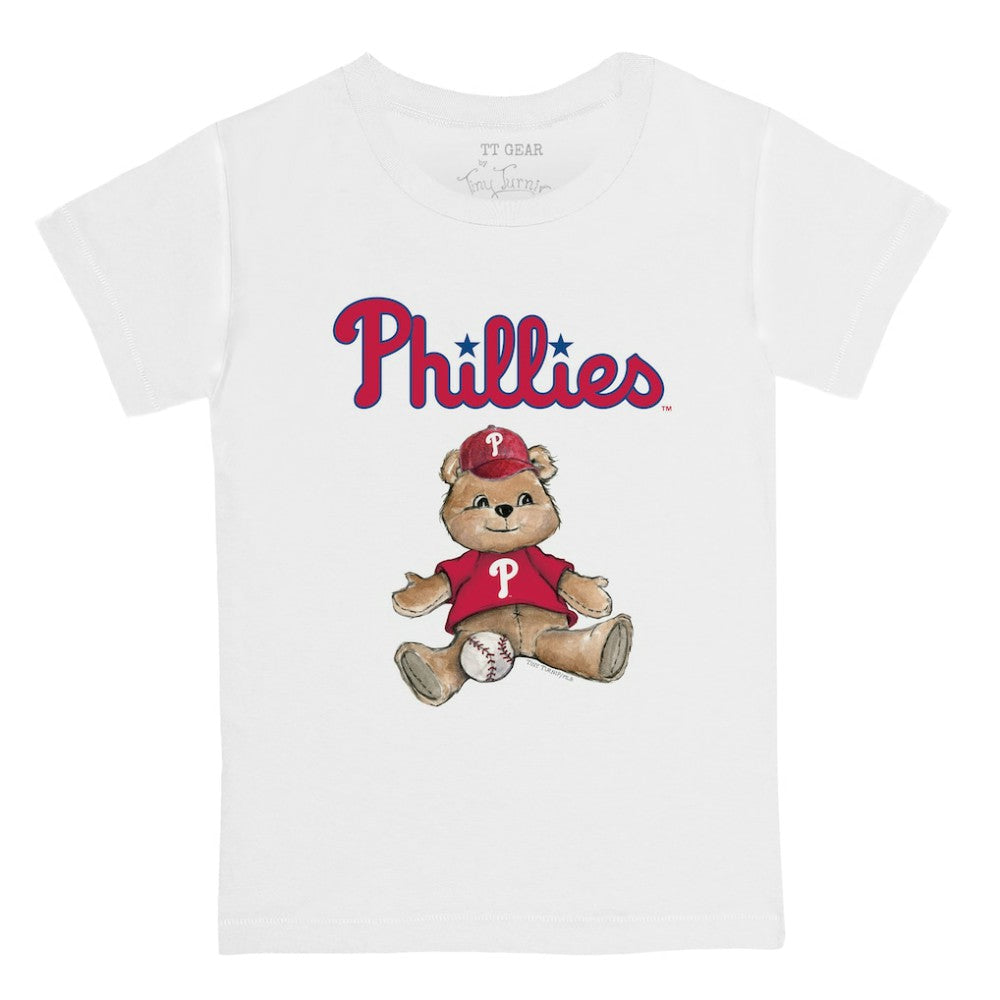 Philadelphia Phillies Tiny Turnip Youth Teddy Boy T-Shirt - White