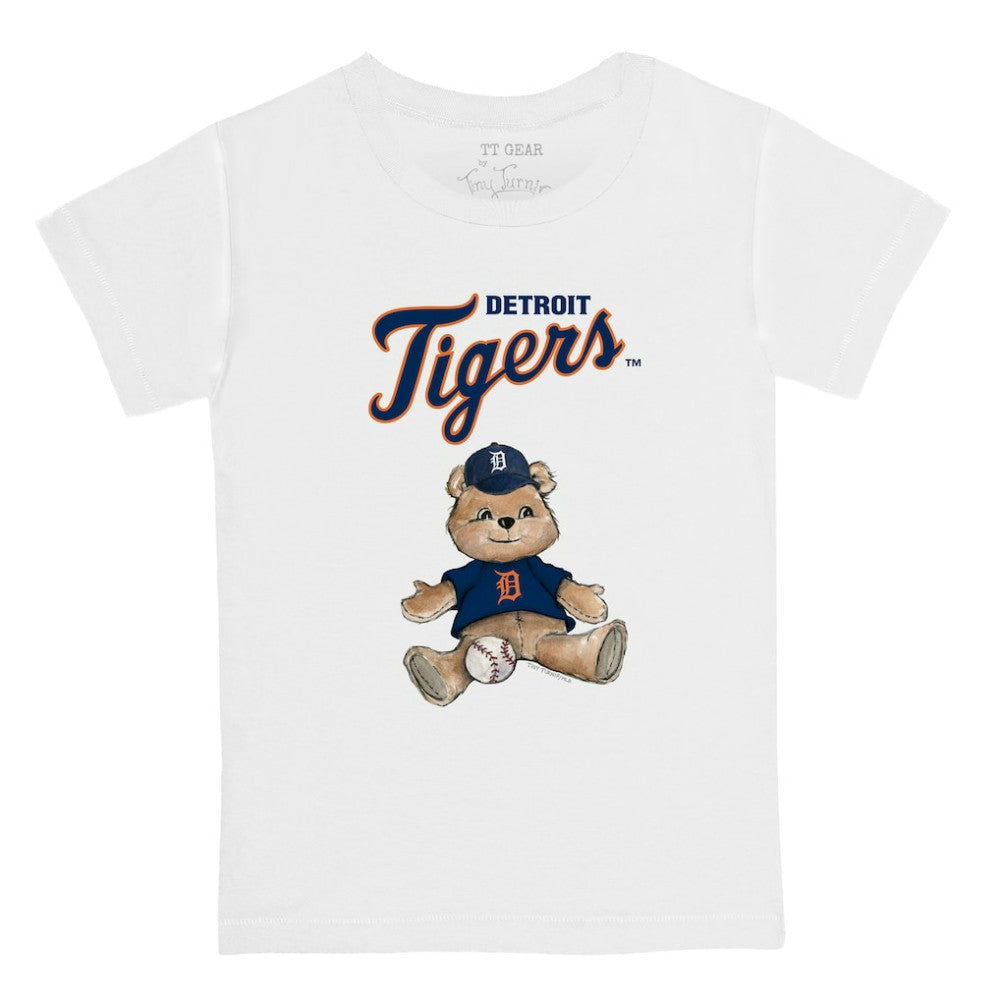 Detroit Tigers Tiny Turnip Youth Teddy Boy T-Shirt - White