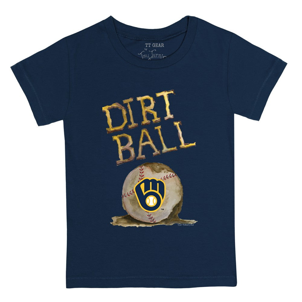 Milwaukee Brewers Tiny Turnip Youth Dirt Ball T-Shirt - Navy