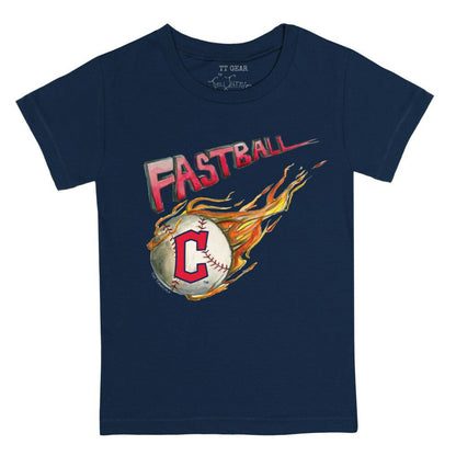 Cleveland Guardians Tiny Turnip Youth Fastball T-Shirt - Navy