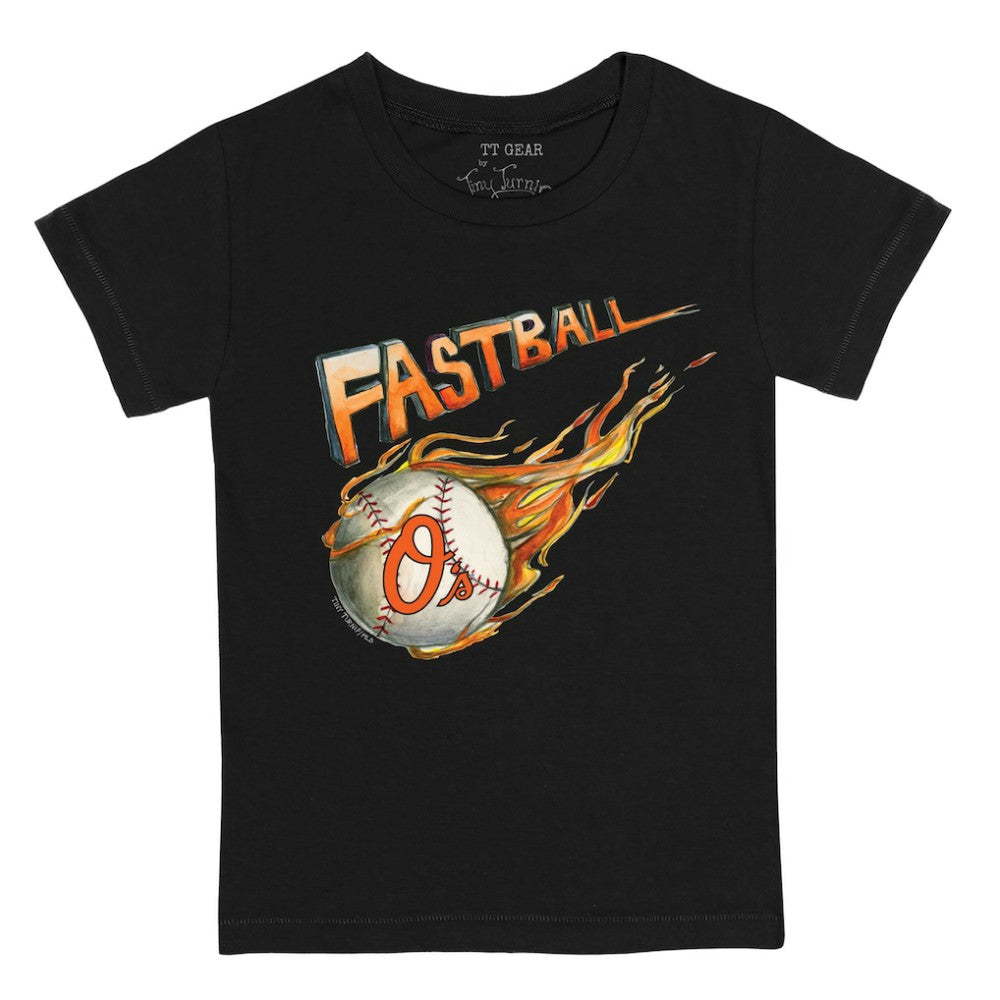 Baltimore Orioles Tiny Turnip Youth Fastball T-Shirt - Black