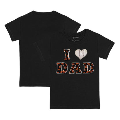 Baltimore Orioles Tiny Turnip Youth I Love Dad T-Shirt - Black