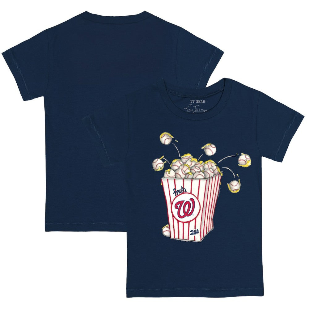 Washington Nationals Tiny Turnip Youth Popcorn T-Shirt - Navy