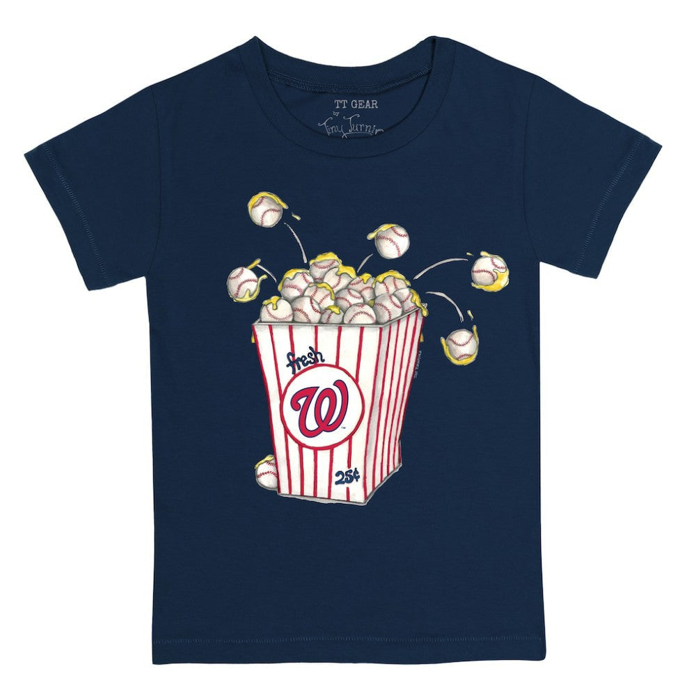 Washington Nationals Tiny Turnip Youth Popcorn T-Shirt - Navy