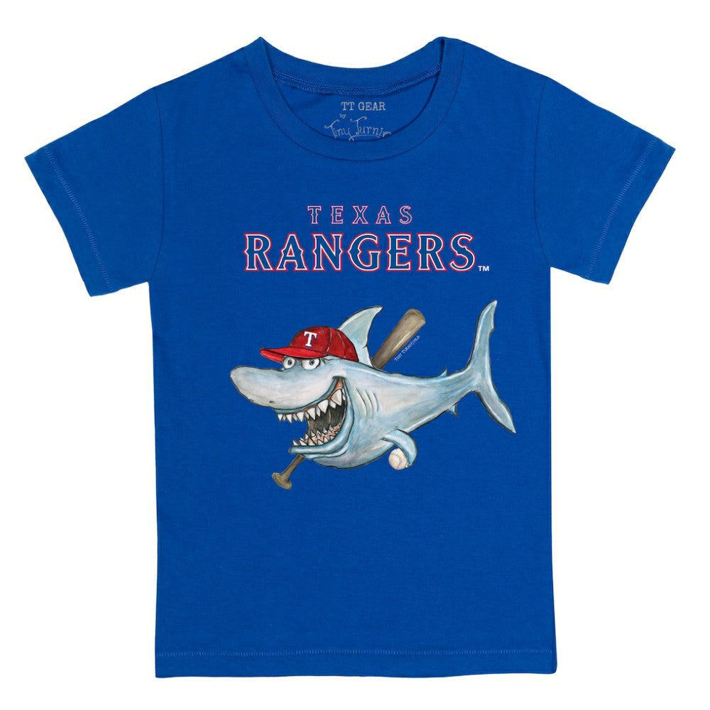 Texas Rangers Tiny Turnip Youth Shark T-Shirt - Royal