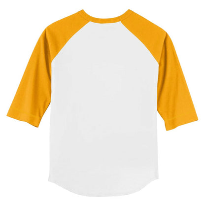 San Diego Padres Tiny Turnip Youth Shark 3/4-Sleeve Raglan T-Shirt - White/Gold