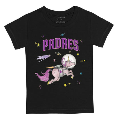 San Diego Padres Tiny Turnip Youth Space Unicorn T-Shirt - Black