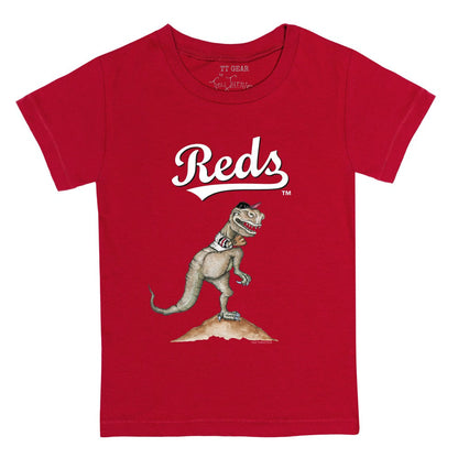 Cincinnati Reds Tiny Turnip Youth TT Rex T-Shirt - Red