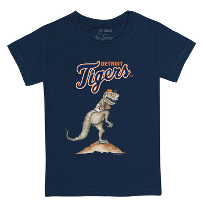Detroit Tigers Tiny Turnip Youth TT Rex T-Shirt - Navy