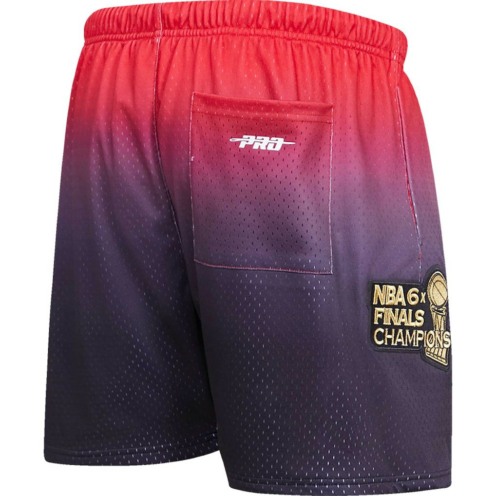 Chicago Bulls Pro Standard Ombre Mesh Shorts - Black/Red online