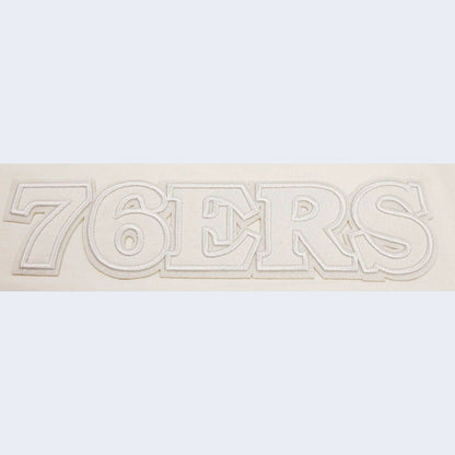 Philadelphia 76ers Pro Standard Women's Neutral Boxy Crop T-Shirt - Cream shop