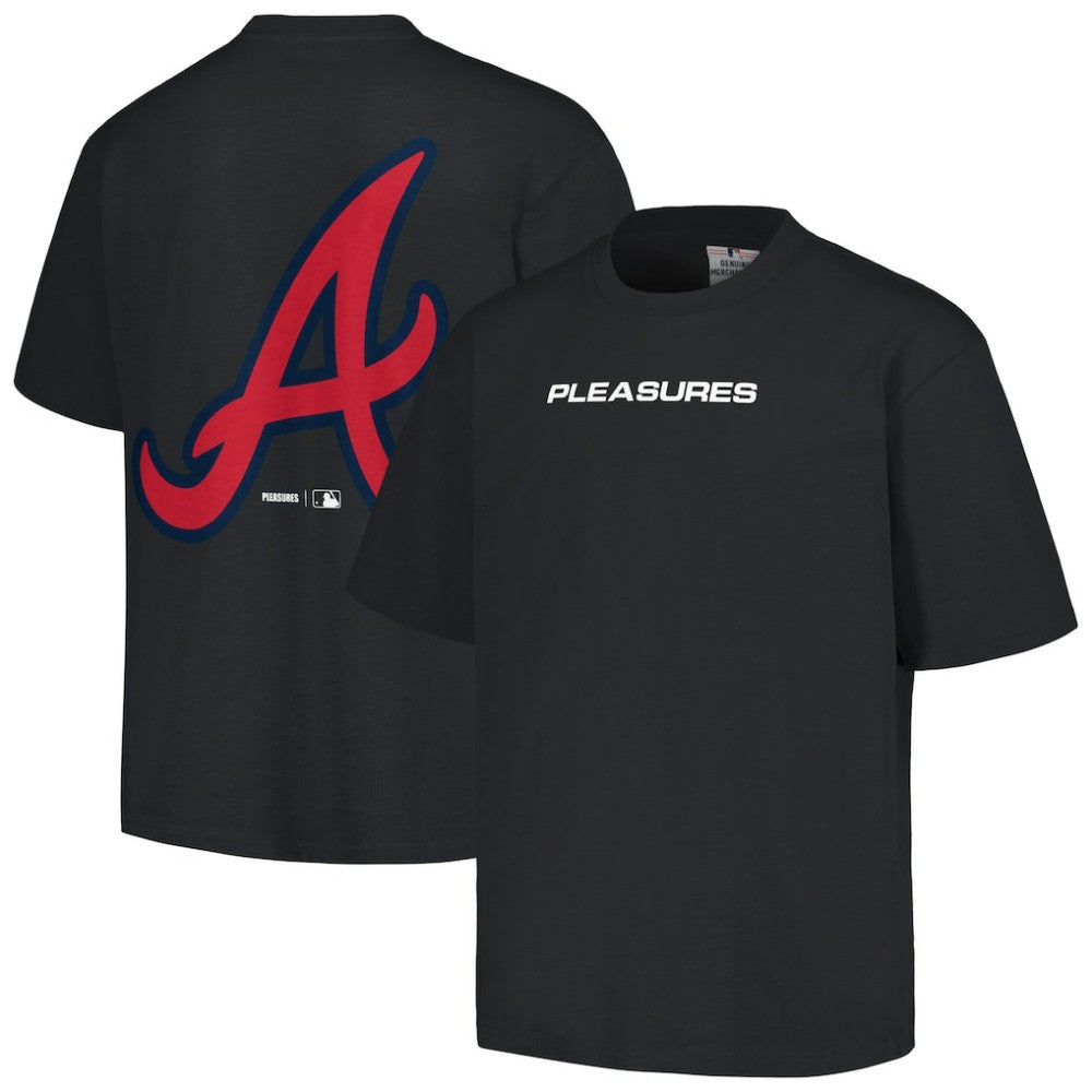Atlanta Braves PLEASURES Ballpark T-Shirt - Black