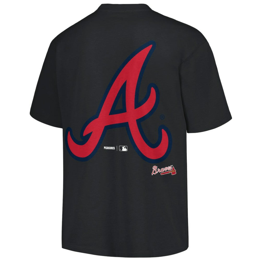 Atlanta Braves PLEASURES Ballpark T-Shirt - Black