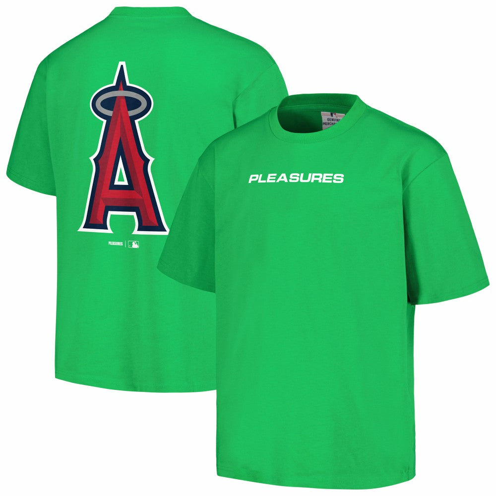 Los Angeles Angels PLEASURES Ballpark T-Shirt - Green