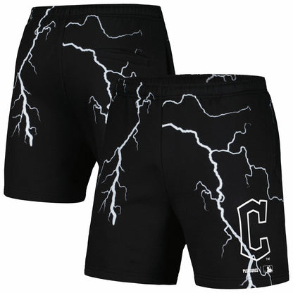 Cleveland Guardians PLEASURES Lightning Shorts - Black