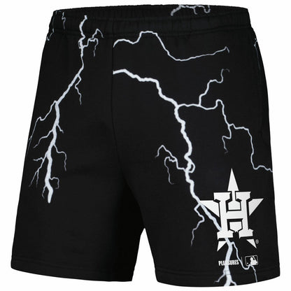 Houston Astros PLEASURES Lightning Shorts - Black