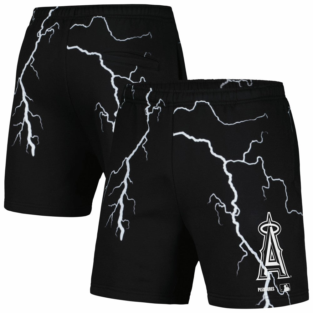 Los Angeles Angels PLEASURES Lightning Shorts - Black