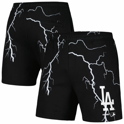 Los Angeles Dodgers PLEASURES Lightning Shorts - Black