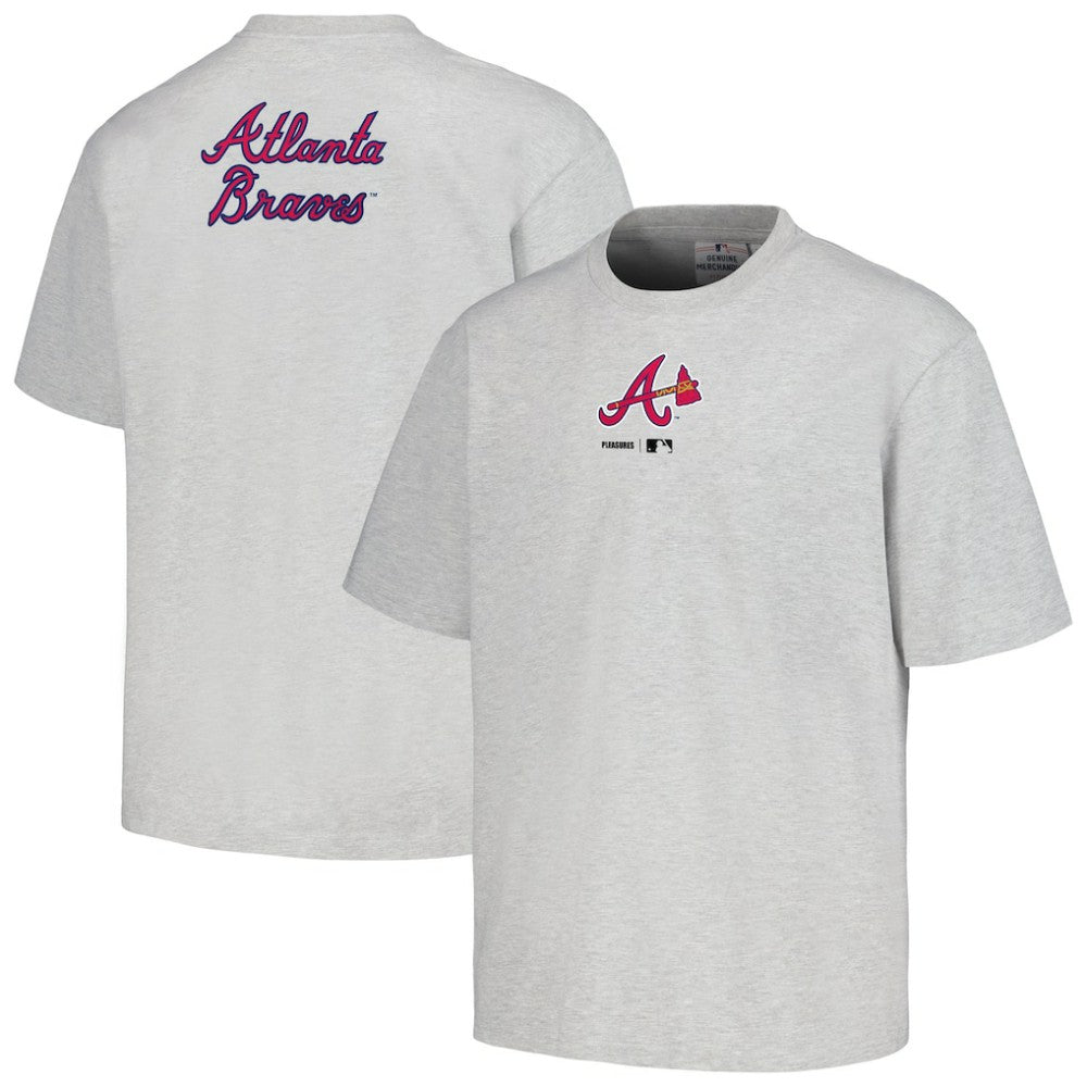 Atlanta Braves PLEASURES Mascot T-Shirt - Gray
