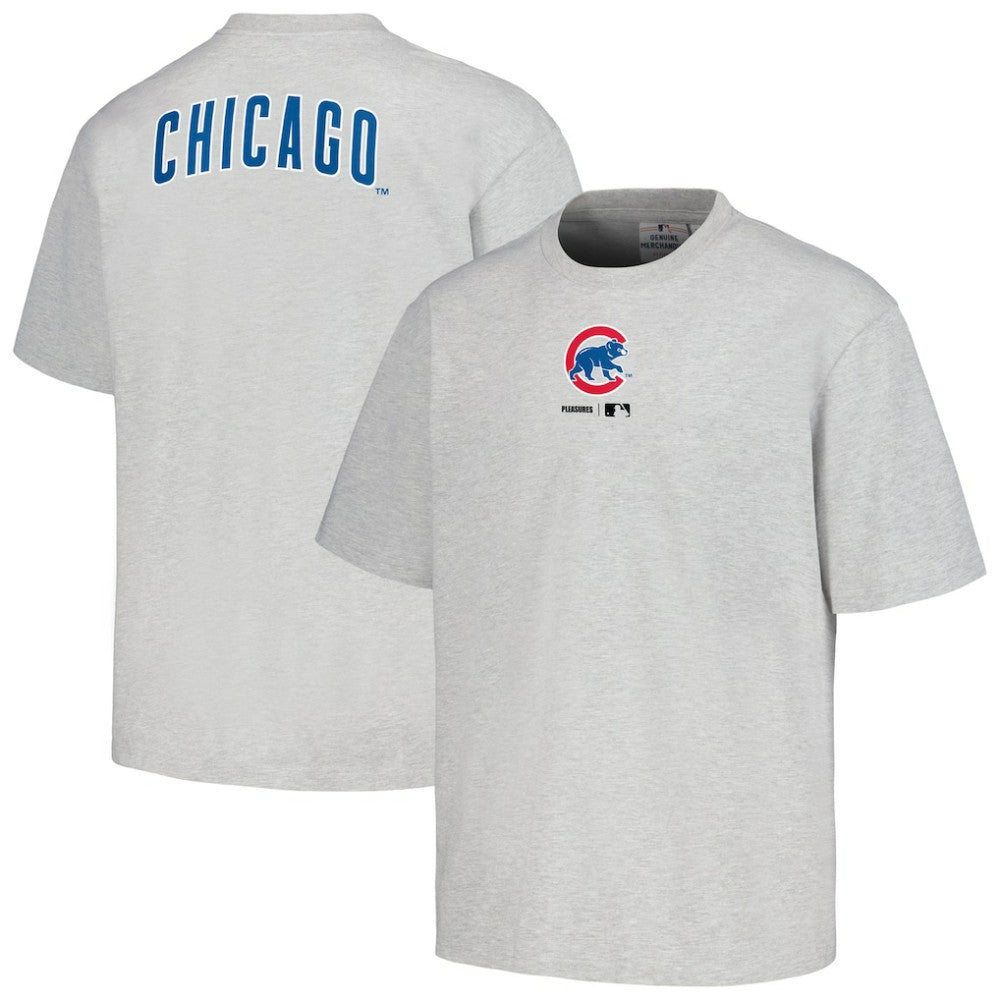 Chicago Cubs PLEASURES Mascot T-Shirt - Gray