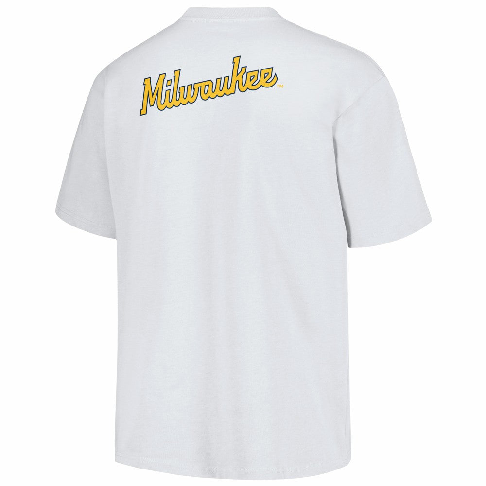 Milwaukee Brewers PLEASURES Mascot T-Shirt - White