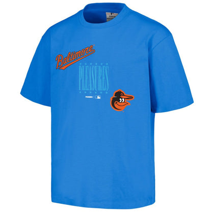 Baltimore Orioles PLEASURES Repurpose T-Shirt - Blue