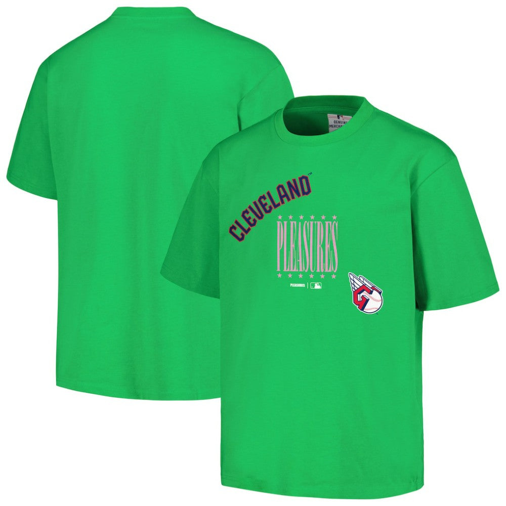 Cleveland Guardians PLEASURES Repurpose T-Shirt - Green