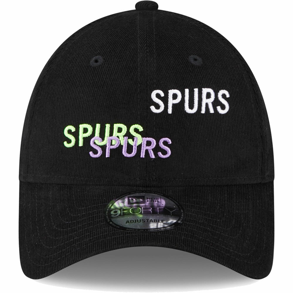 Tottenham Hotspur New Era Triple Wordmark 9FORTY Adjustable Hat - Black | New Era for sale