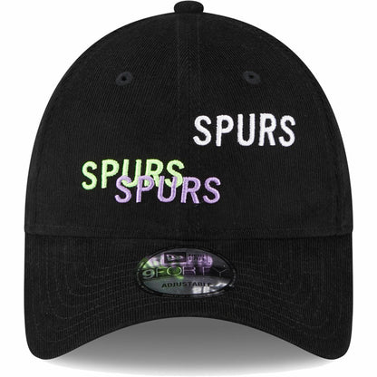 Tottenham Hotspur New Era Triple Wordmark 9FORTY Adjustable Hat - Black | New Era for sale