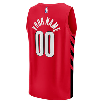 Portland Trail Blazers Fast Break Custom Replica Jersey - Red - Statement Edition | Fanatics outlet