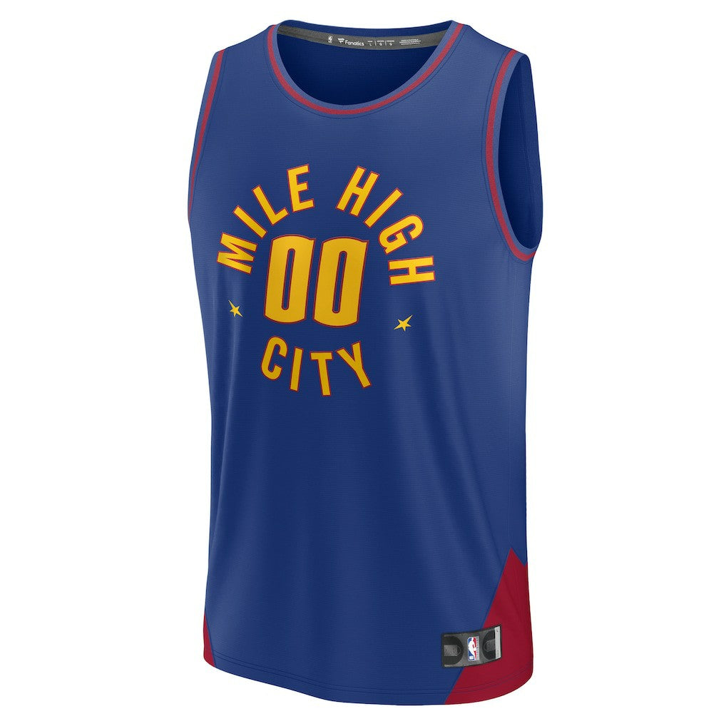 Denver Nuggets Youth Fast Break Replica Custom Jersey sale - Statement Editi- Blue | Fanatics for sale