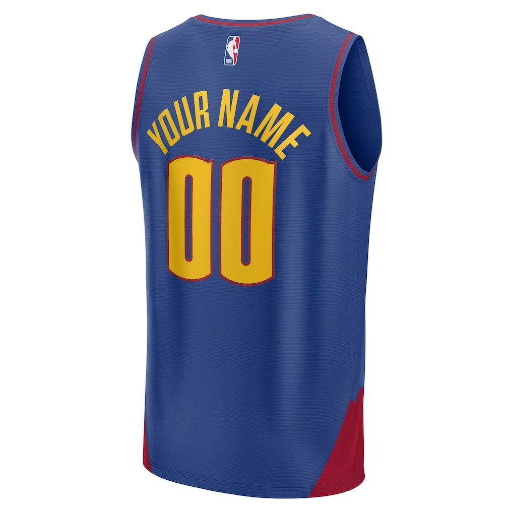 Denver Nuggets Youth Fast Break Replica Custom Jersey sale - Statement Editi- Blue | Fanatics for sale
