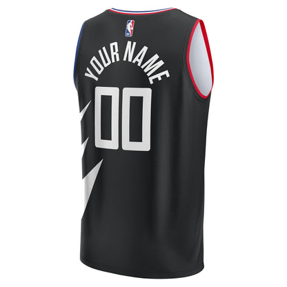 LA Clippers Youth Fast Break Replica Custom Jersey - Statement Edition - Black | Fanatics on sale
