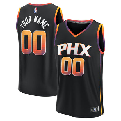 Phoenix Suns Youth Fast Break Replica Custom Jersey - Statement Edition - Black | Fanatics outlet