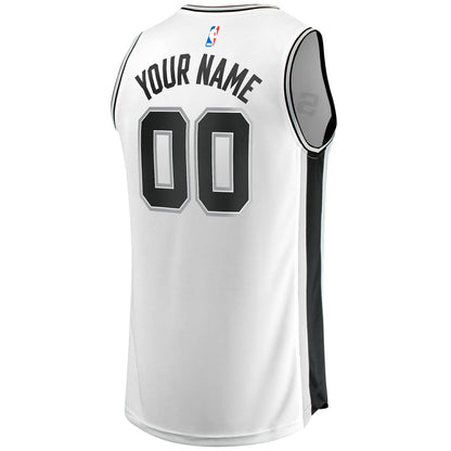 San Antonio Spurs Fast Break Custom Replica Jersey - Association Edition - White | Fanatics cheap