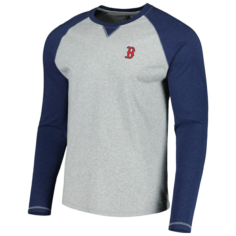 Boston Red Sox johnnie-O Alsen Raglan Long Sleeve T-Shirt - Navy/Heather Gray