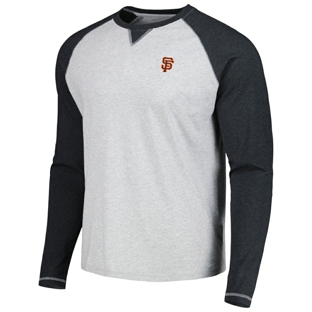 San Francisco Giants johnnie-O Alsen Raglan Long Sleeve T-Shirt - Charcoal/Heather Gray