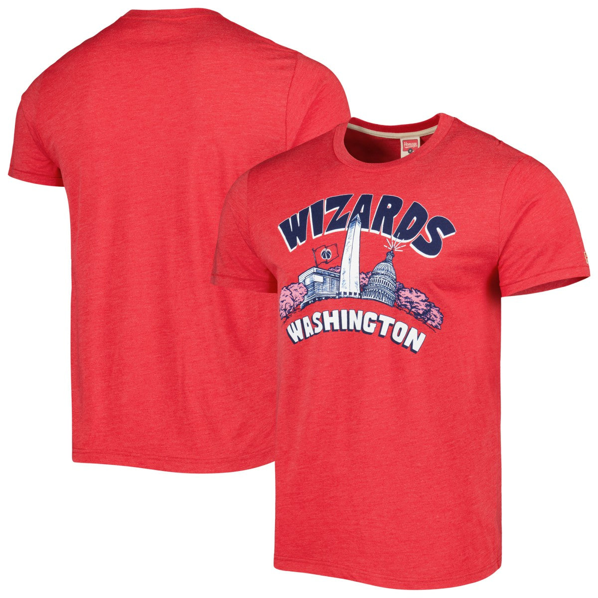 Washington Wizards Homage Unisex Hometown Hyper Local Tri-Blend T-Shirt - Red sale
