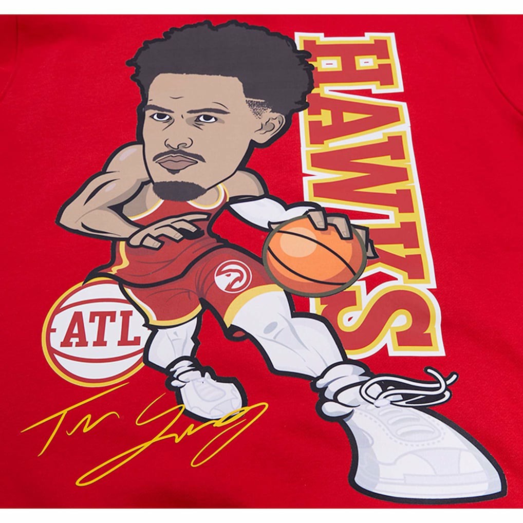 Trae Young Atlanta Hawks Pro Standard Avatar Pullover Sweatshirt - Red shop