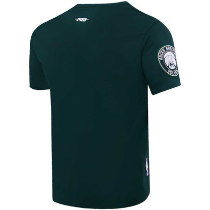 Giannis Antetokounmpo, Jrue Holiday, Khris Middleton Milwaukee Bucks Pro Standard Multi Lineup T-Shirt - Hunter Green sale