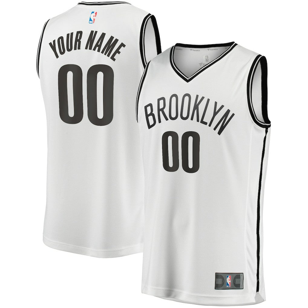 Brooklyn Nets Youth Fast Break Replica Custom Jersey - Association Edition - White | Fanatics online