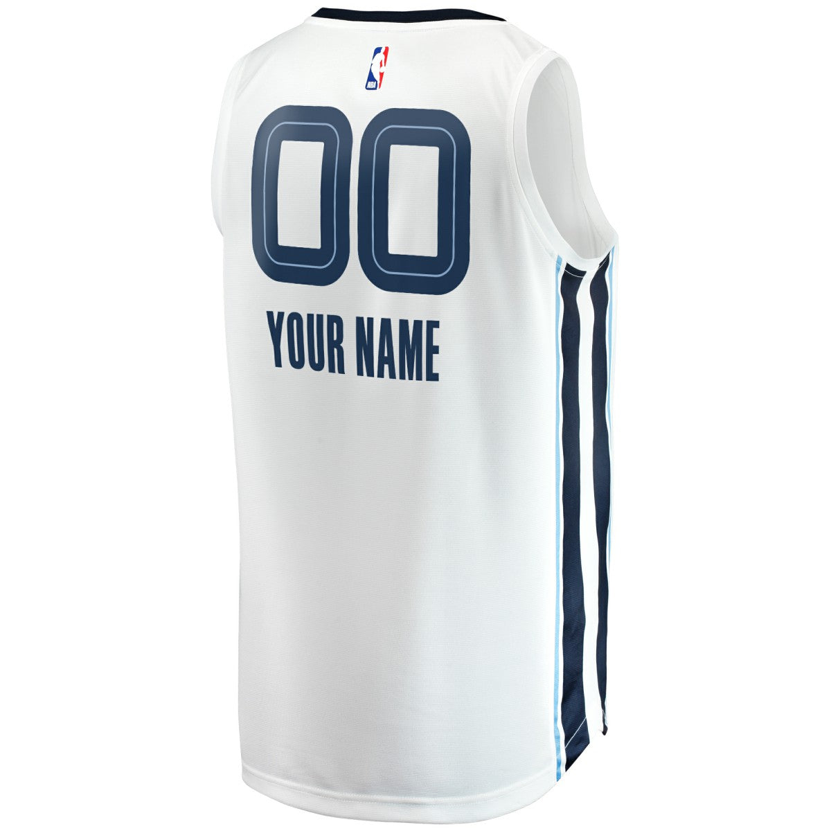 Memphis Grizzlies Youth Fast Break Replica Custom Jersey - Association Edition - White | Fanatics online