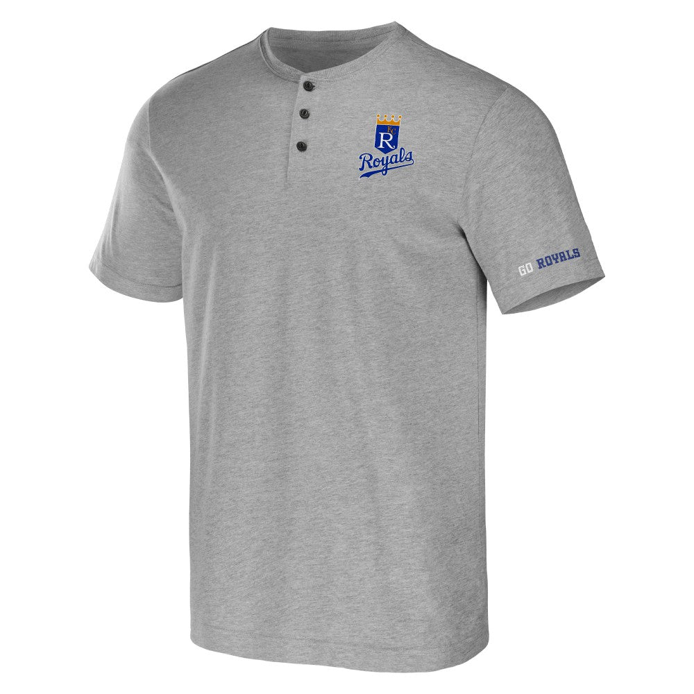 Kansas City Royals Darius Rucker Collection Henley T-Shirt - Heather Gray