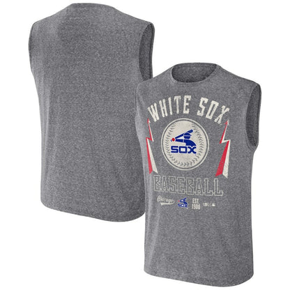 Chicago White Sox Darius Rucker Collection Relaxed-Fit Muscle Tank Top - Charcoal
