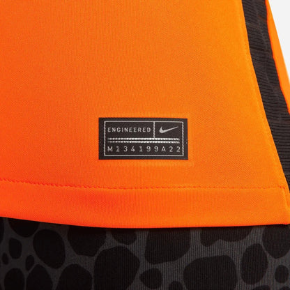 Netherlands Women's EC22 Home Soccer Jersey - Total Orange-Black
