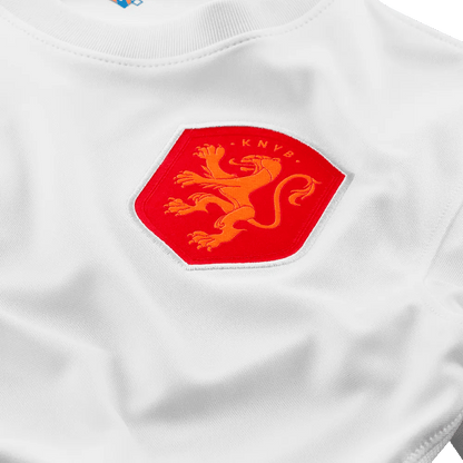 Netherlands Women's EC22 Away Soccer Jersey - White-Soar